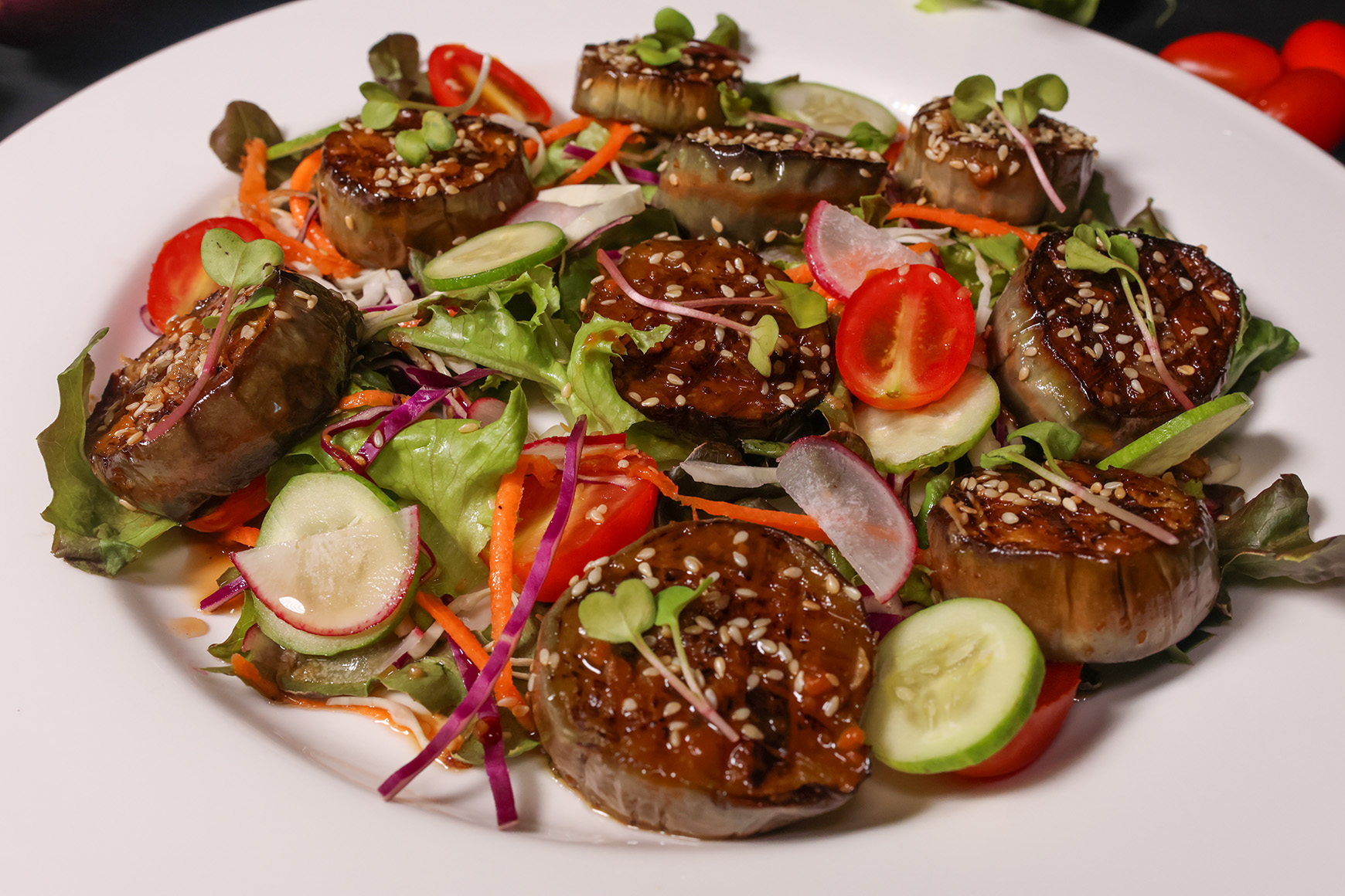 Vegan, Miso Eggplant